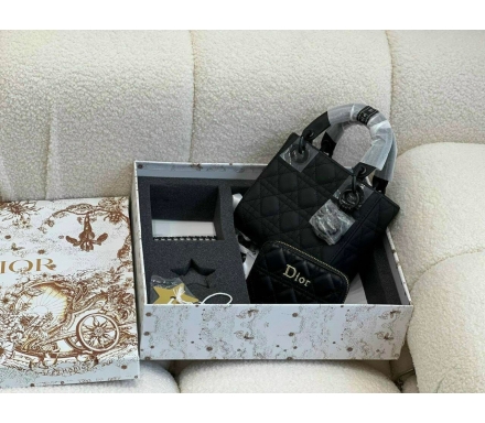 COMBO SÉT TÚI VÀ VÍ DIOR LADY UTRA MINI SPSL