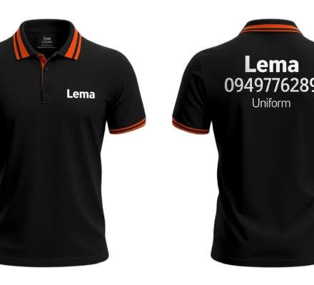 Áo thun đồng phục trụ phối theo thiết kế - Phong cách đồng phục mới